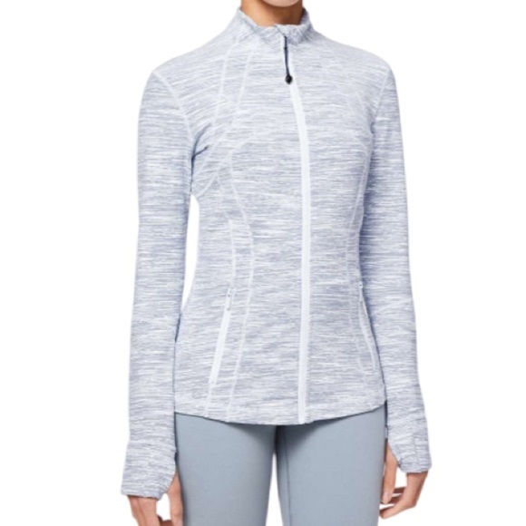 Lululemon Define Jacket Wee Are From Space Sheer Blue Chambray size 6 - Picture 1 of 12